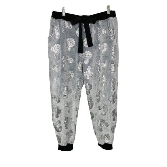 Women's Black and White Pajama Pants - Picture 2 of 14